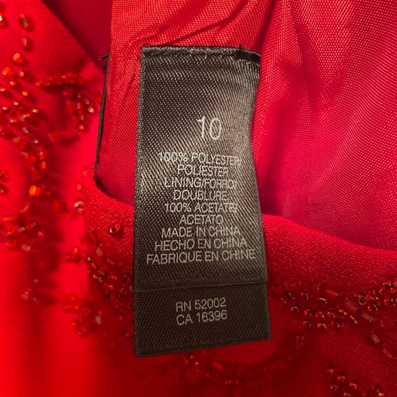 NWOT Liz Claiborne Red Sleeveless Dress…size 10 - Picture 6 of 6